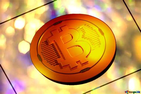 Download free picture Bitcoin gold light coin Bright color background ...