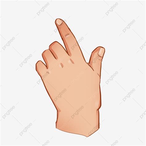 Index Finger PNG Image, Index Finger Pointing Gesture Illustration, Pointing, Gesture, Yellow ...