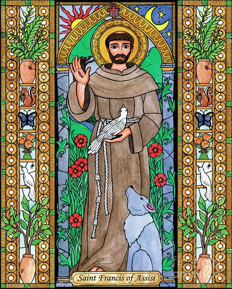 St. Francis of Assisi Painting by Brenda Nippert