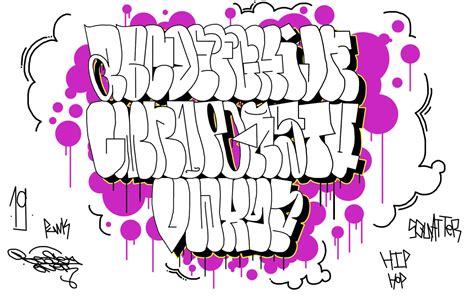 Graffiti alphabet | Alfabeto graffiti, Graffiti, Idee