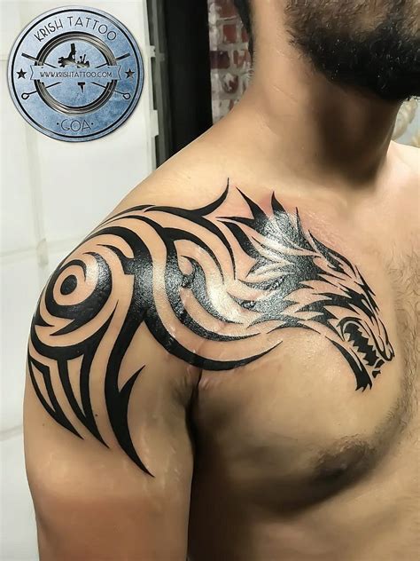 Tribal Wolf Sleeve Tattoo