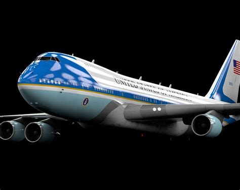 Boeing 747-400 Air Force One Model - C4d-Fbx-Maya-Obj