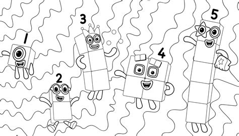 Numberblocks coloring pages - Printable coloring pages for Kids