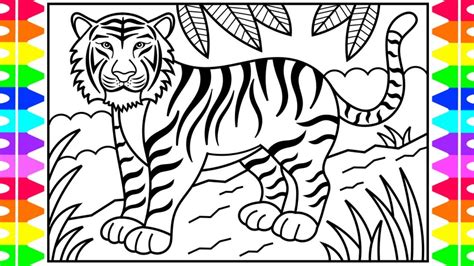 Simple Drawing For Kids Tiger - Goimages Zone