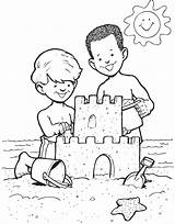 Sand Castle Coloring Pages To Print At GetColoringscom  Free sketch template
