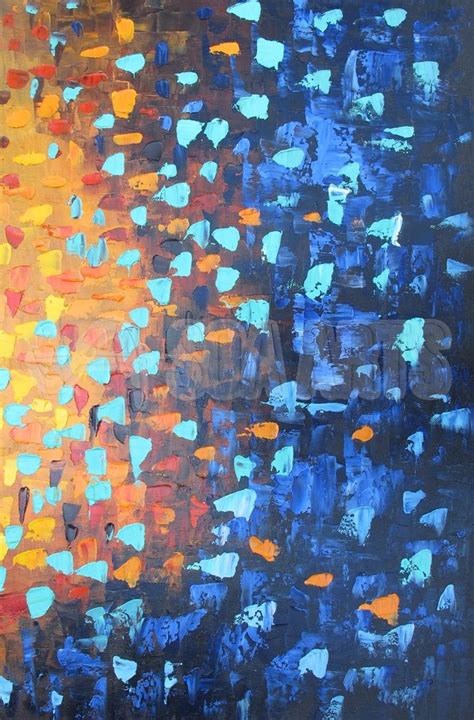 Blue And Orange, Abstract Acrylic Painting for Sale SOAAP0325359NU ...