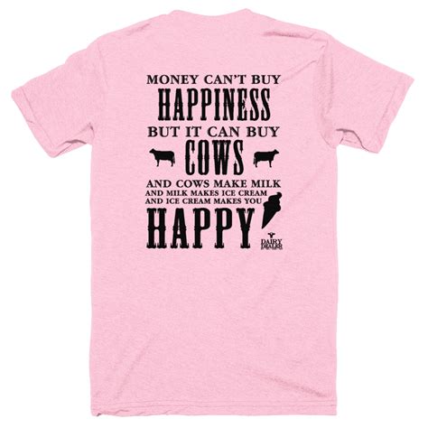 Happiness, Cows and Ice Cream Short Sleeve Shirt (Unisex) - Dairydealer ...