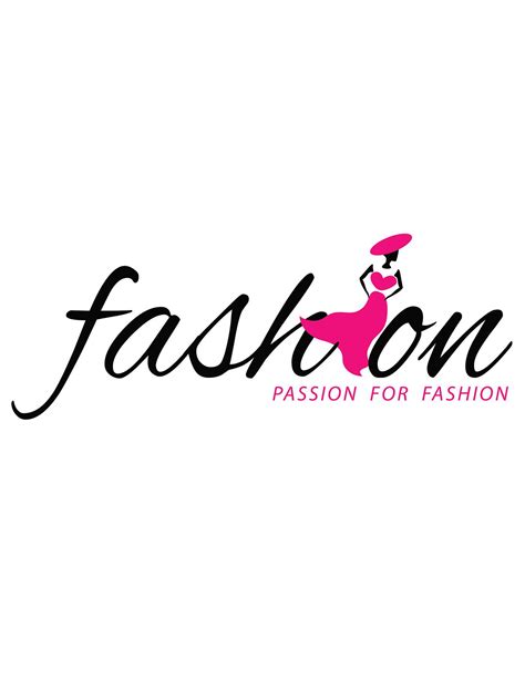 Fashion Logo Design in Black and Pink