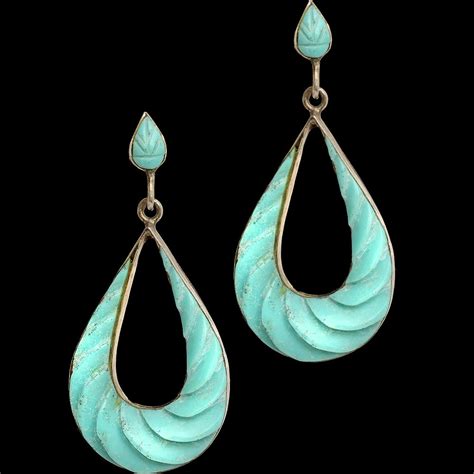 Antique Jewellery » Turquoise Earrings