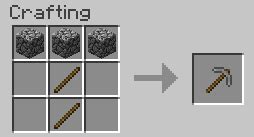 Minecraft: How to Make a Pickaxe – GameTipCenter