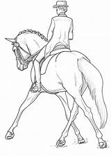 Horse Dressage Coloring Pages sketch template