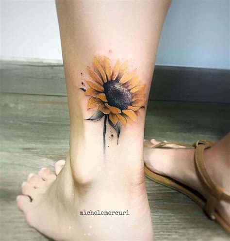 Sunflower tattoo ideas for the summer of 2021