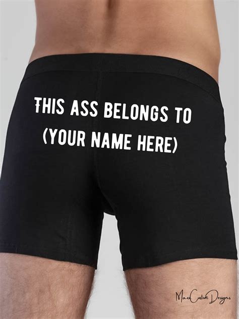 Funny Men's Underwear Boxers With Dirty Sayings | Etsy