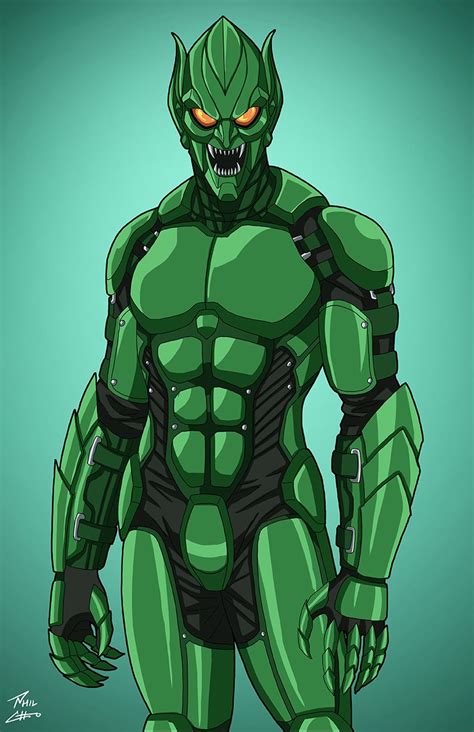 Green Goblin commission by phil-cho on DeviantArt | Spiderman personajes, Spiderman dibujos ...