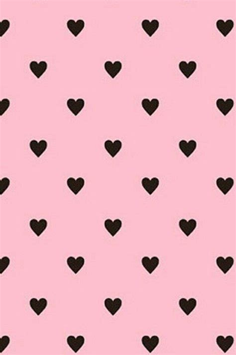 Cute Black and Pink Wallpaper | Pink wallpaper heart, Pink wallpaper ...