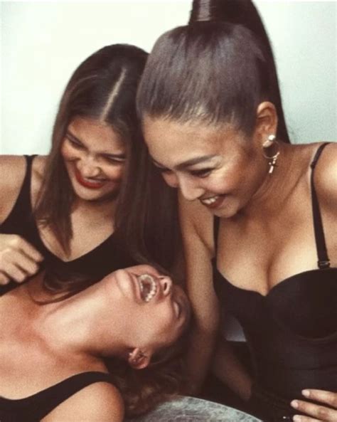 Nadine Lustre with Friends | Nadine lustre, Jadine, Pearl earrings