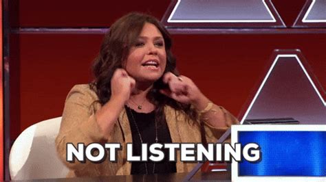 Not Listening Rachael Ray GIF by ABC Network - Find & Share on GIPHY