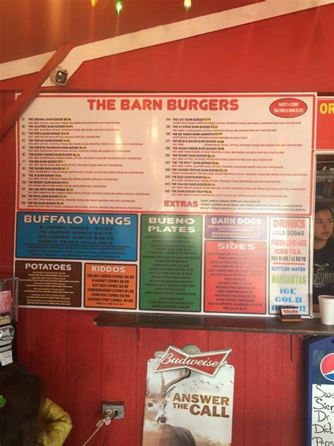 Menu at The Burger Barn - Hebbronville, Hebbronville