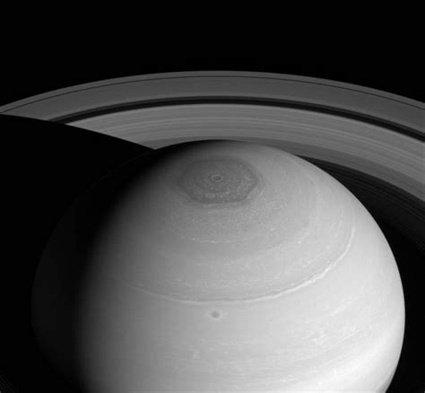 Saturn's famous hexagon towers above cloudtops | Space | EarthSky