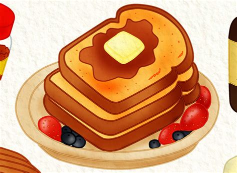 How To Make French Toast - Draw My Recipes