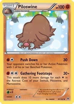 Piloswine Evolution Chart