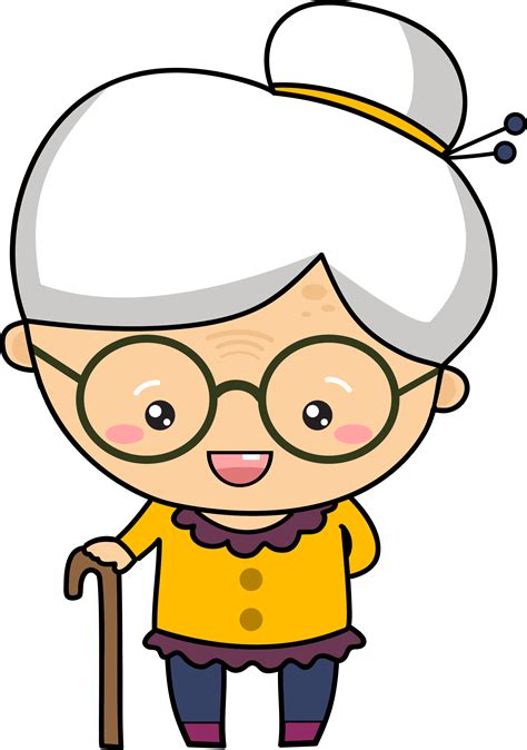 Grandmother clipart animated, Grandmother animated Transparent FREE for download on ...