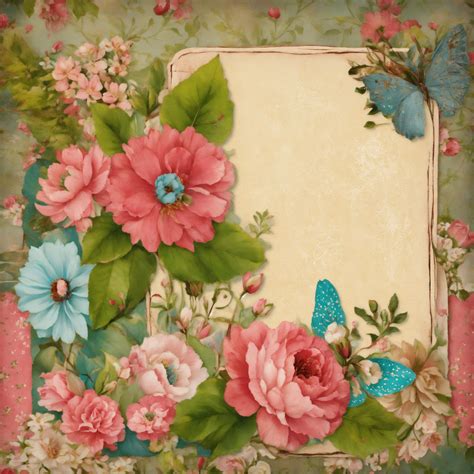 Lexica - Shabby Floral Girls Folio