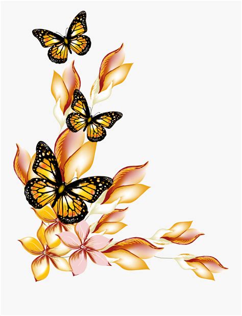 Clip Art Butterfly Border , Free Transparent Clipart - ClipartKey