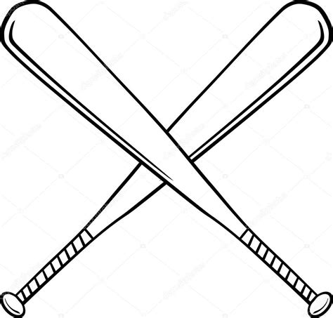 Crossed Baseball Bats. Stock Vector by ©HitToon 61083565