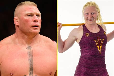 Brock Lesnar's look-a-like daughter, Mya, is an athletic beast just like her WWE superstar dad ...