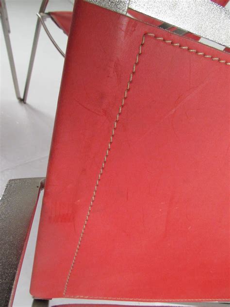 Italian Modern Red Leather Dining Chairs For Sale at 1stDibs | red ...
