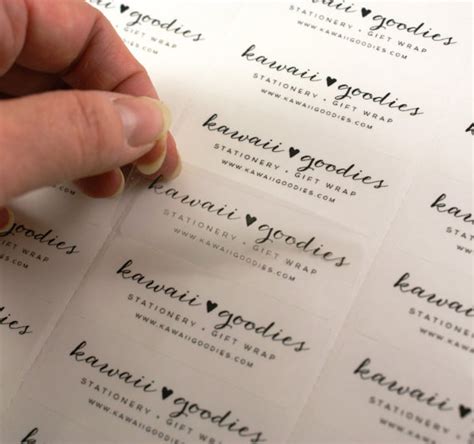 Clear Printable Labels