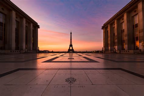 Eiffel Tower from Trocadero, Paris, France