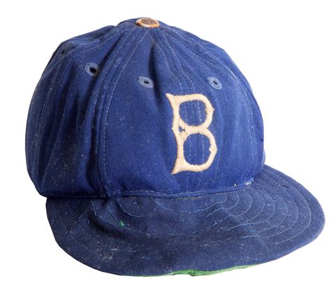 Lot Detail - CIRCA 1940'S BROOKLYN DODGERS CAP ATTRIBUTED TO JACKIE ...