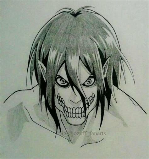 Eren titan drawing | Schizzi d'arte, Disegno arte, Schizzi