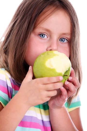 Little Girl Eating Green Apple Little Studio, Apple, Innocence, Happy PNG Transparent Image and ...