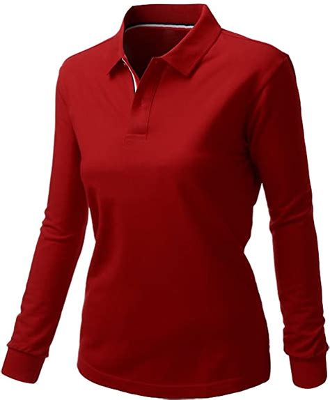 Women's Cotton Long Sleeve Polo Shirts | saffgroup.com