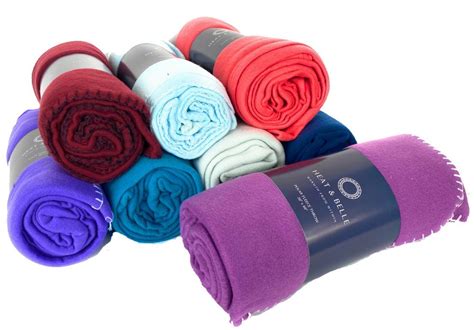 Bulk Polar Fleece Blankets, Assorted Colors, 50" x 60"