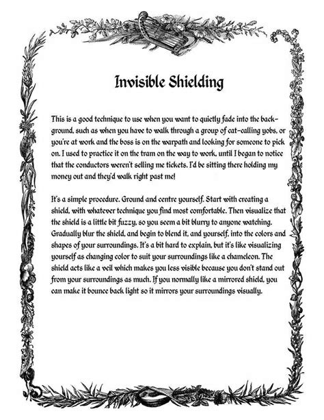 Invisible shielding-no, not like Harry potter | Magick spells, Book of ...