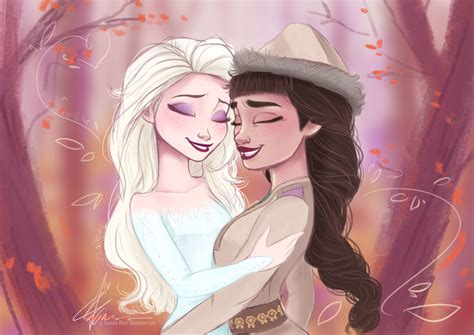 Elsa and Honeymaren [FROZEN II] by FreesiasArt on DeviantArt