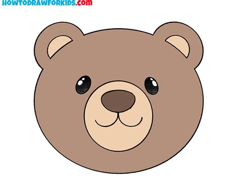 How to Draw a Bear Face - Easy Drawing Tutorial For Kids