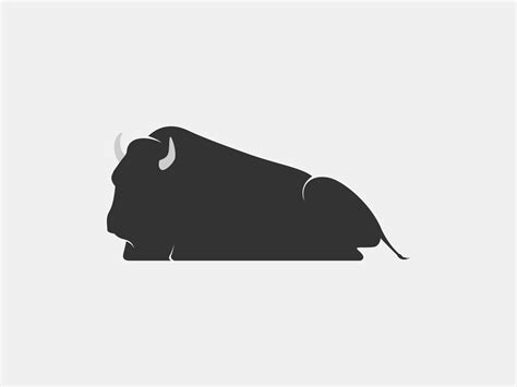 bison vector silhouette 11139302 Vector Art at Vecteezy