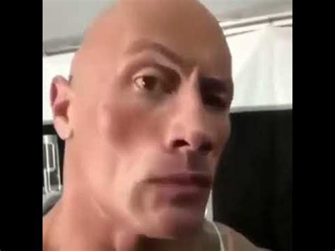 Dwayne The Rock Johnson Eyebrow Raise Meme - YouTube