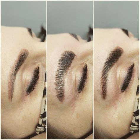 Before. During. After. What is brow lamination? ️Perfectly grooms the ...