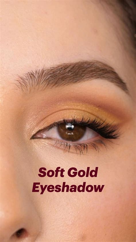 Soft Gold Eyeshadow Tutorial | Eye makeup, Wedding eye makeup, Eye ...