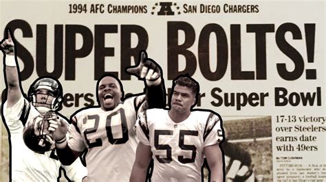 Chargers First Super Bowl Run 1995 - YouTube