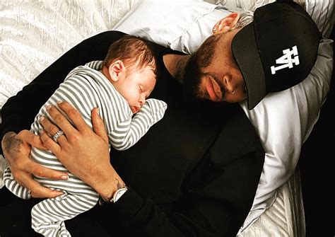 Chris Brown's photo of son sleeping on his chest melts hearts of fans ...