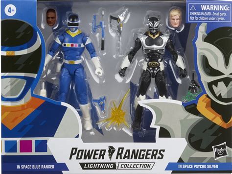 Power Rangers Lightning In Space Blue Ranger vs Psycho Silver