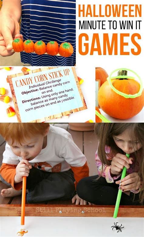 The Most Fun Halloween Minute To Win It Games! | Fun halloween games, Fun halloween party games ...