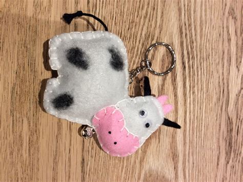 Cow Keychain